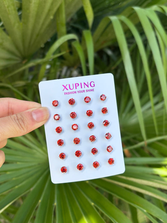 Xp earring red pack #6439
