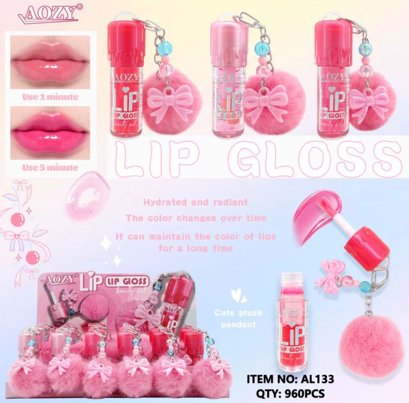Aozy 24pc Lip Gloss