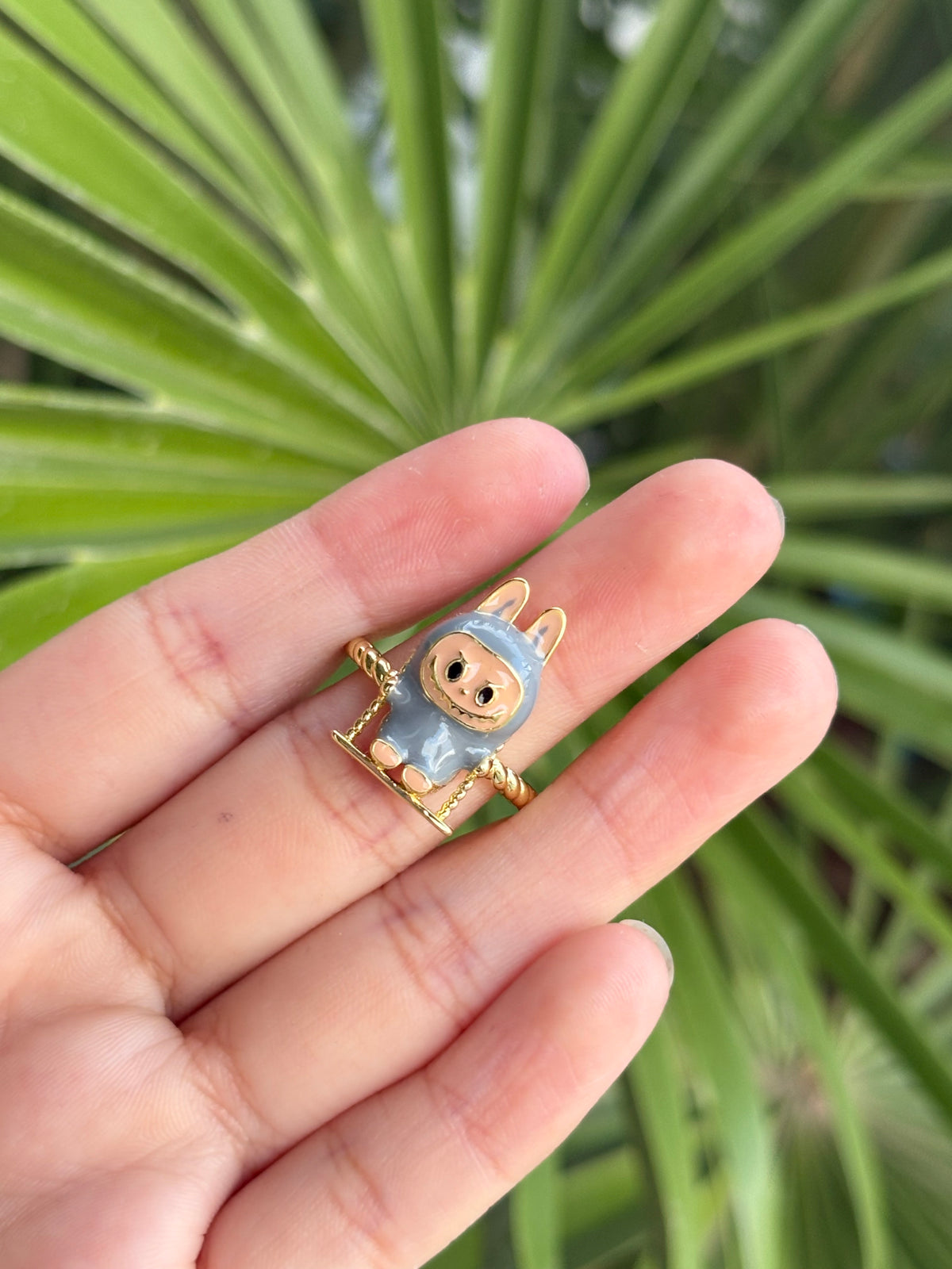 Lb grey ring ajustable