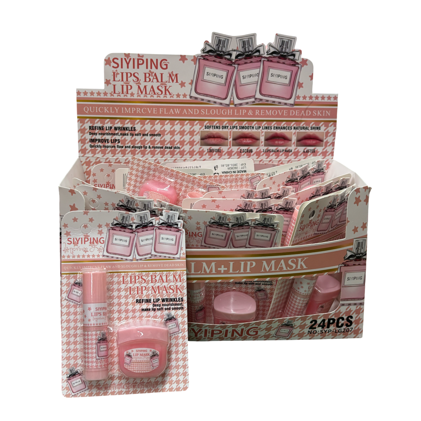 Lip mask & balm 24pcs
