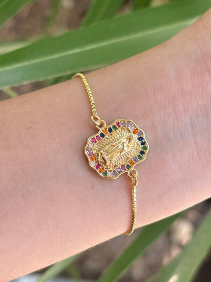 Ajustable Virgen multi bracelet