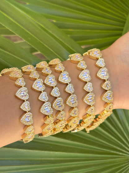 Bracelet fancy pink 1pc