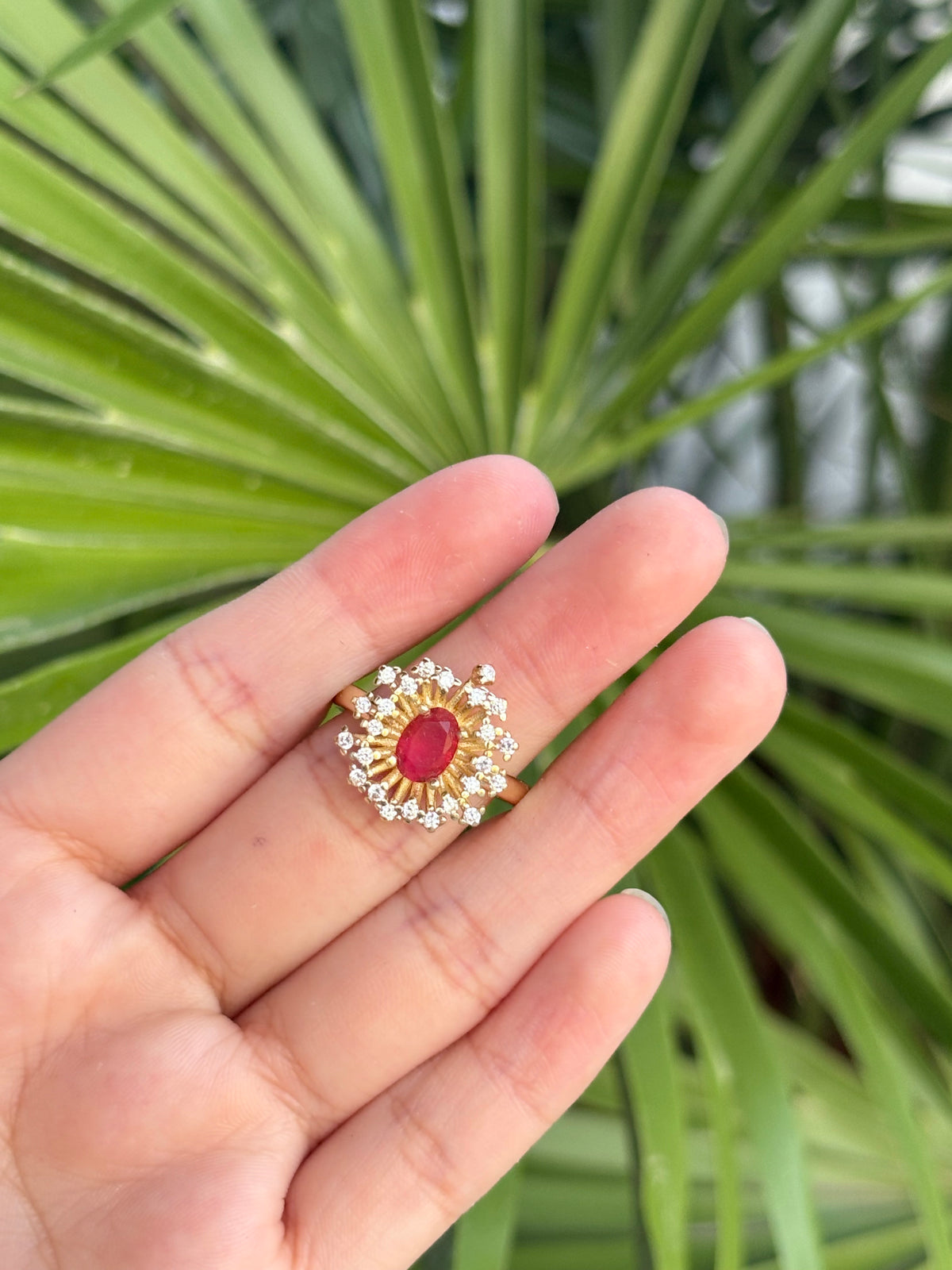 Flower Ring ajustable
