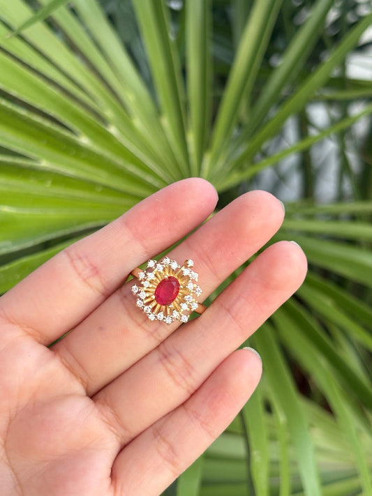 Flower Ring ajustable