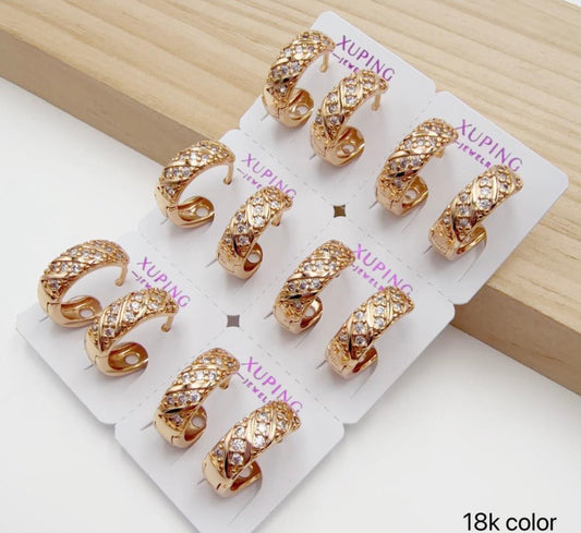 White Earring 6pc #4154