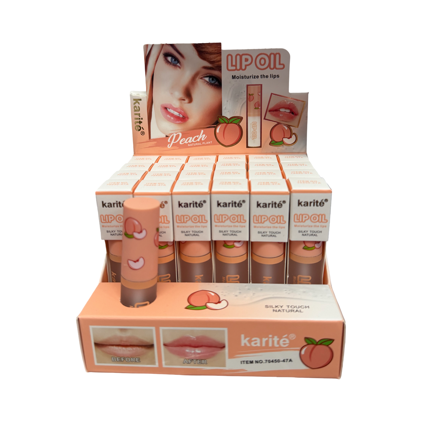 Peach Lip Oil 24pc