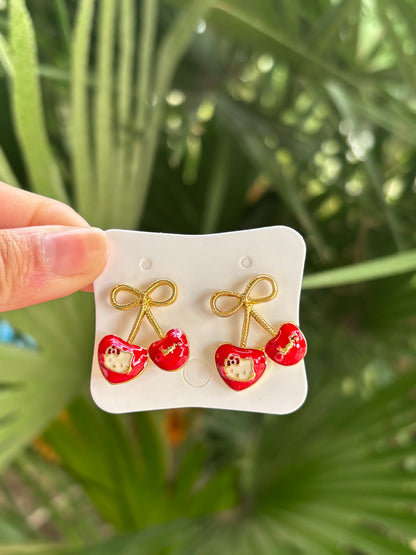 Hk cherry earring