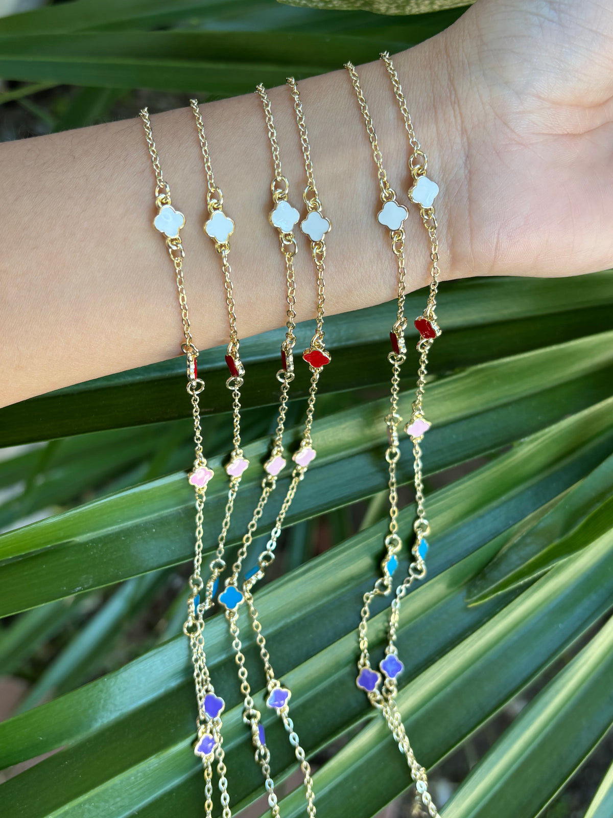 Anklet multi clover pack