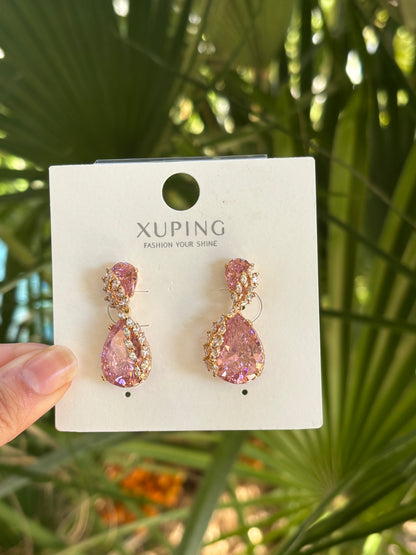 Xp pink bling earring