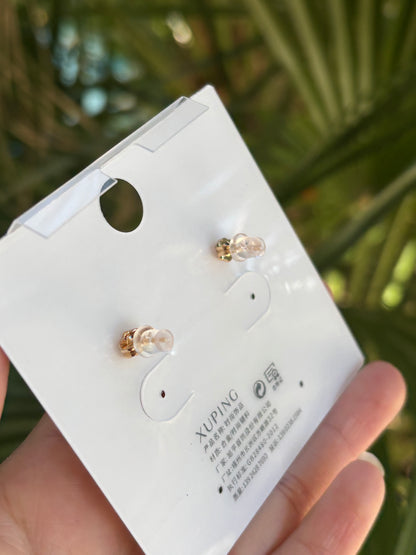 Xp earring white bling
