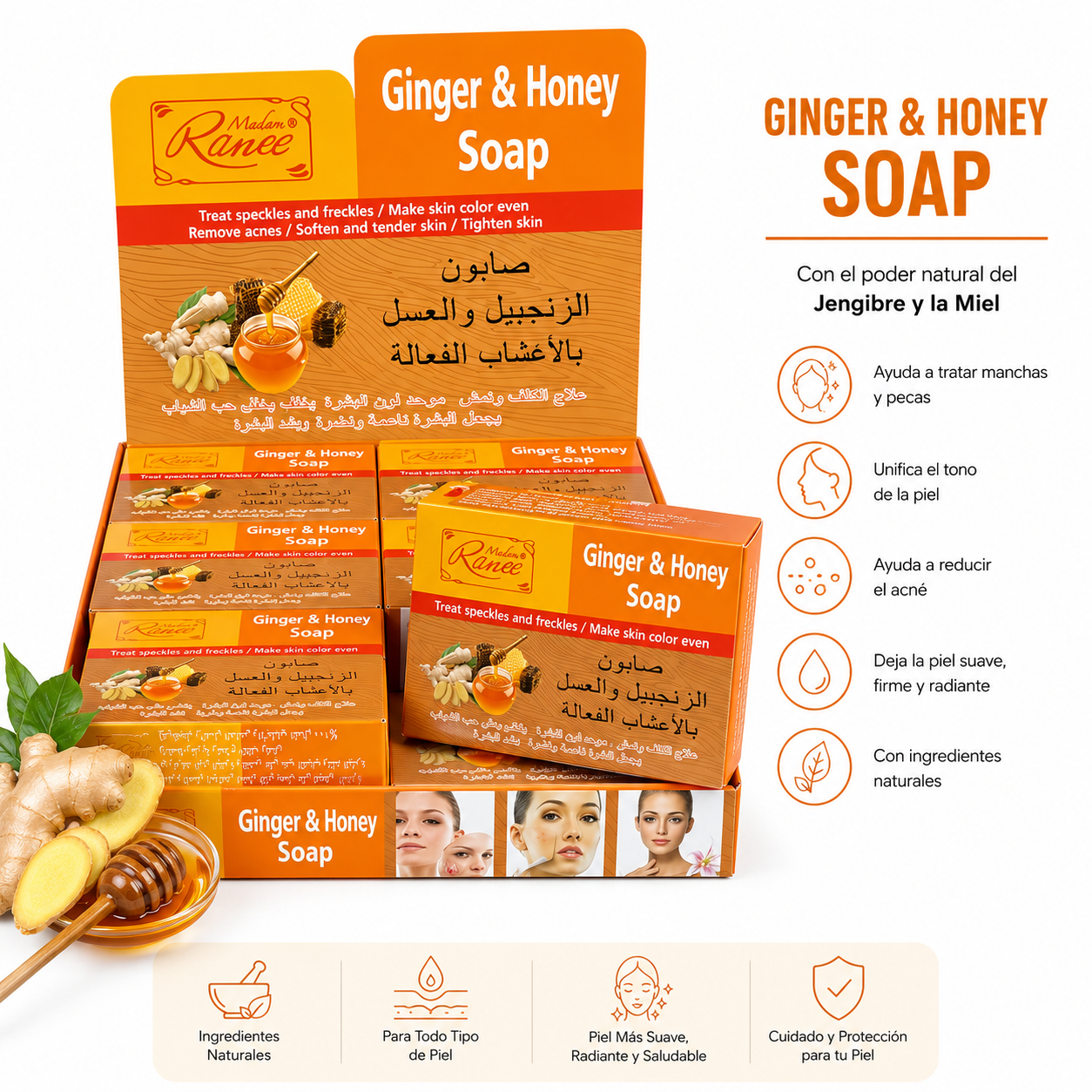 12pc Ginger & Honey Soap