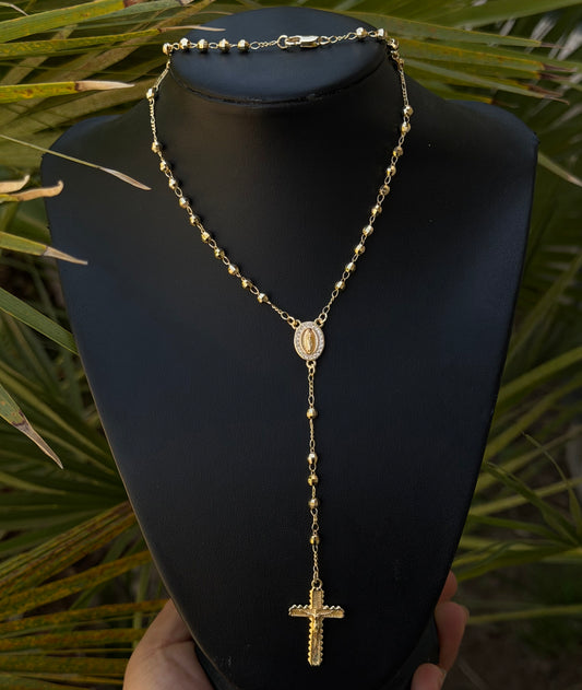 Virgencita Oro Rosario #444