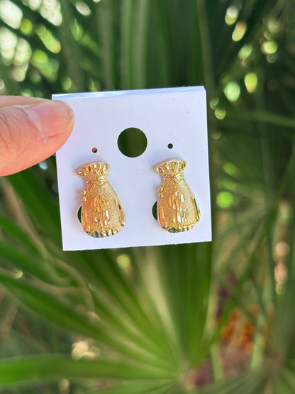 Bag money earring