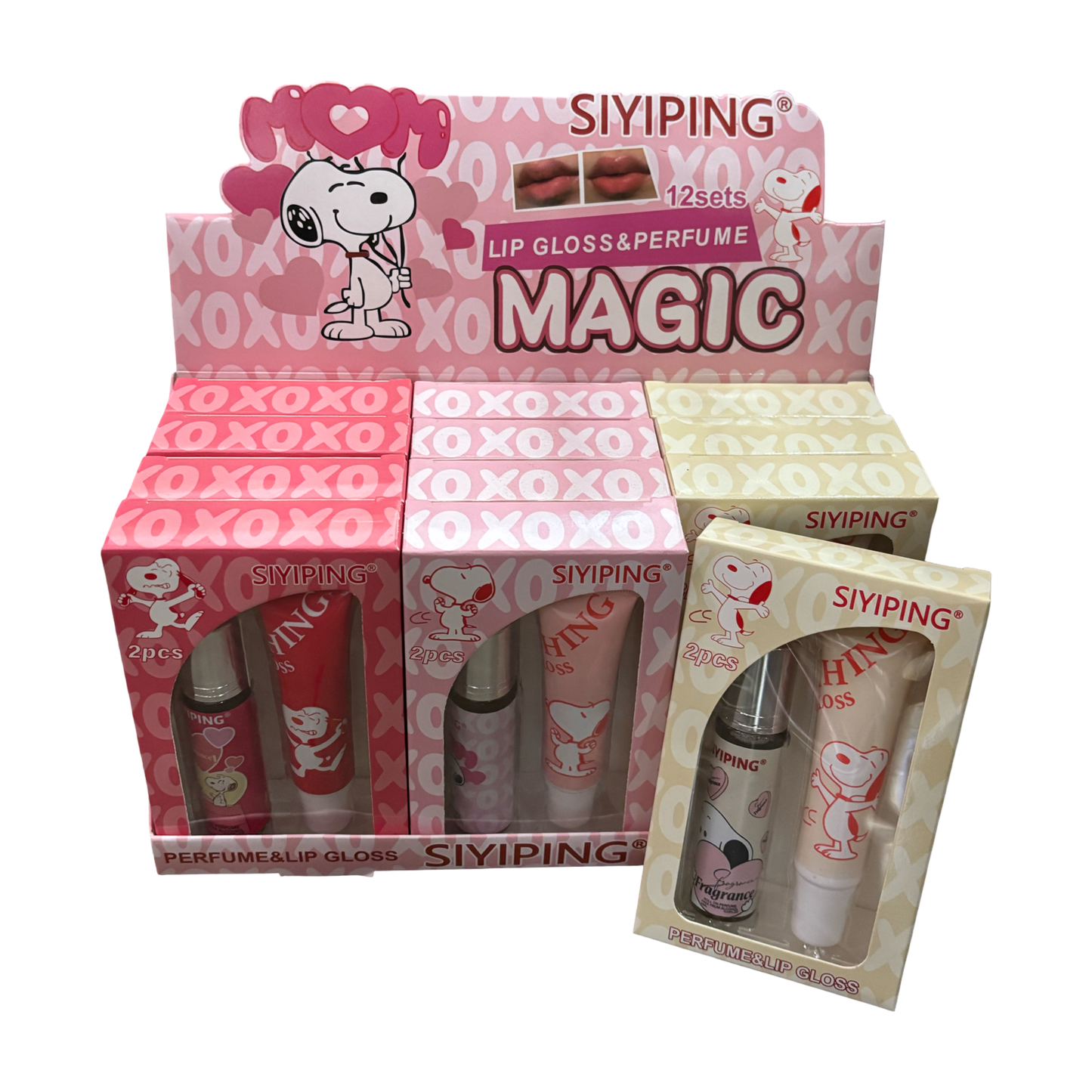 Lip and perfume snoopy 12pc