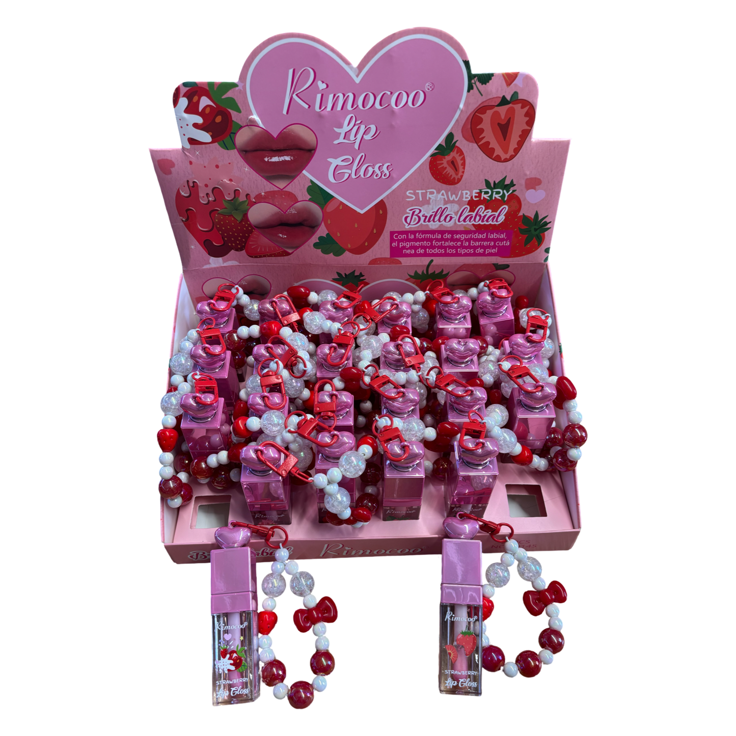 Strawberry Lip Keychain
