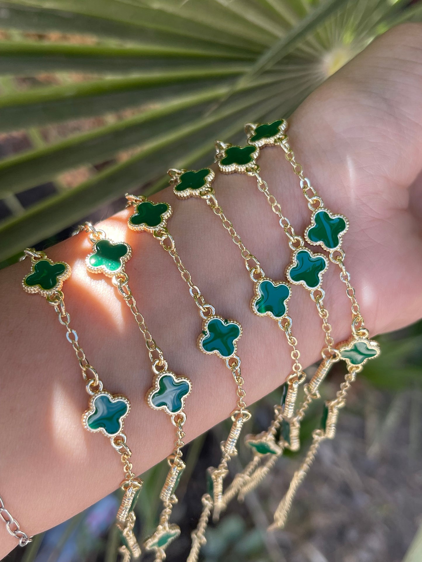 6pcs green bracelet