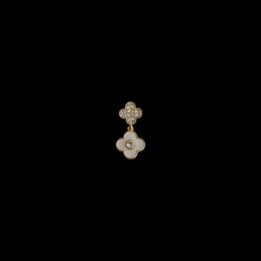 F-12 white clover pendant