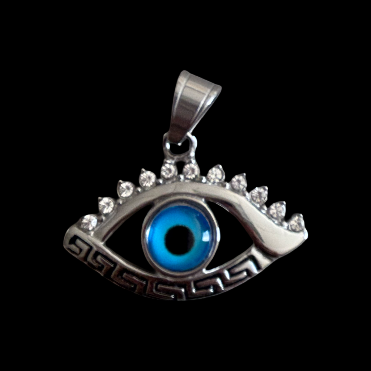 SS-6 Blue Eye Pendant stainless steel