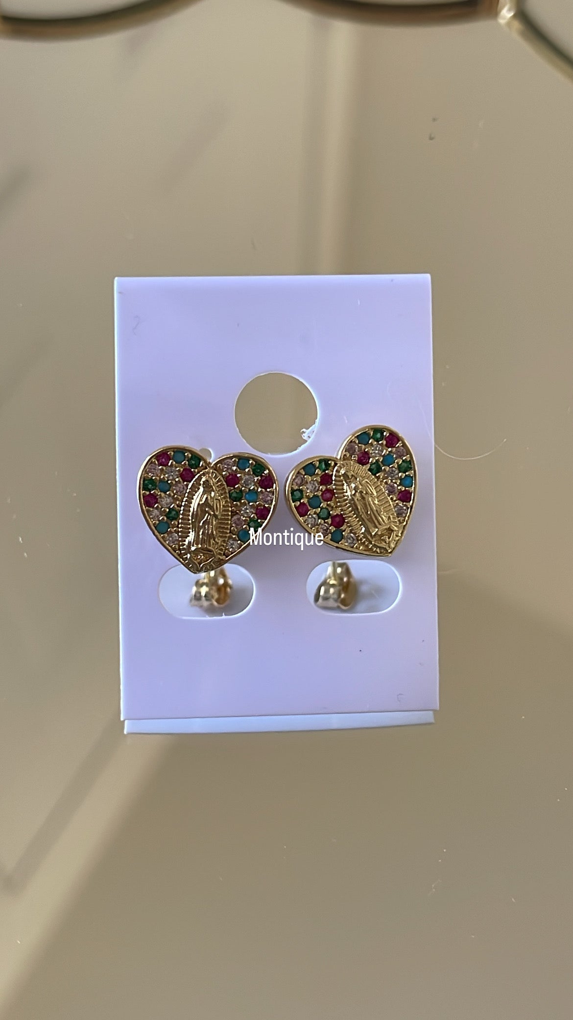 H virgen earring