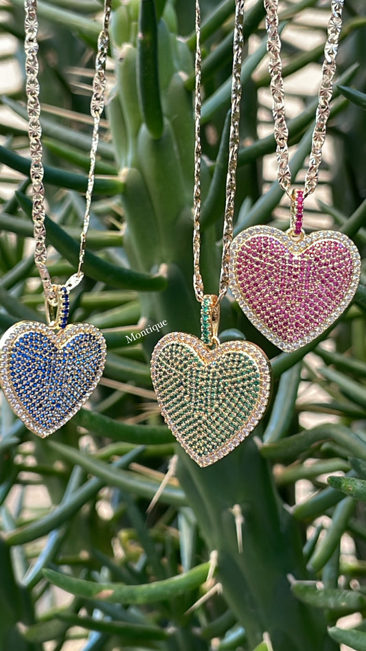 Colors heart pendant