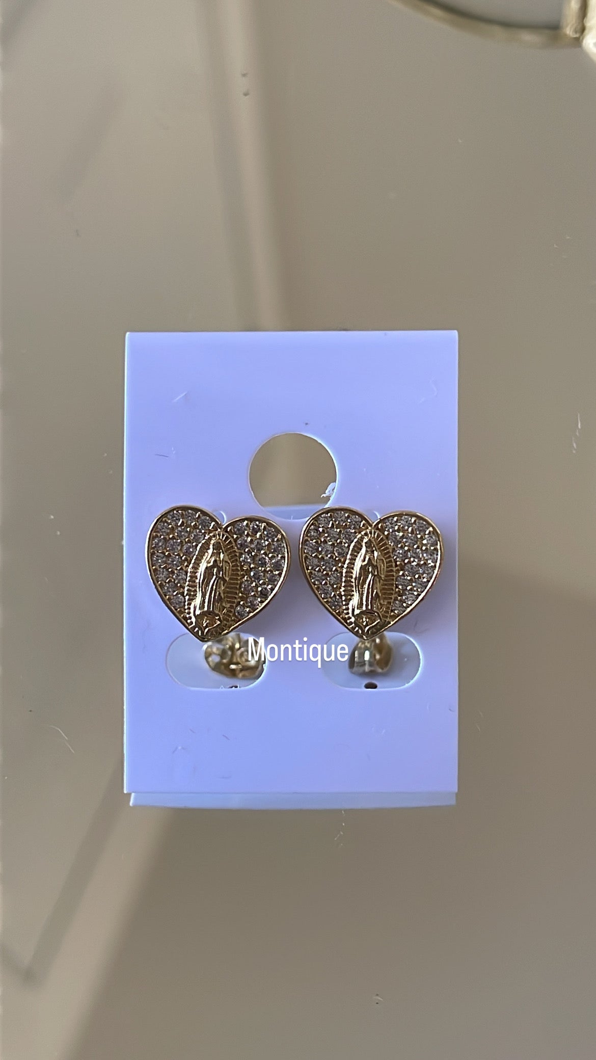 H virgen earring