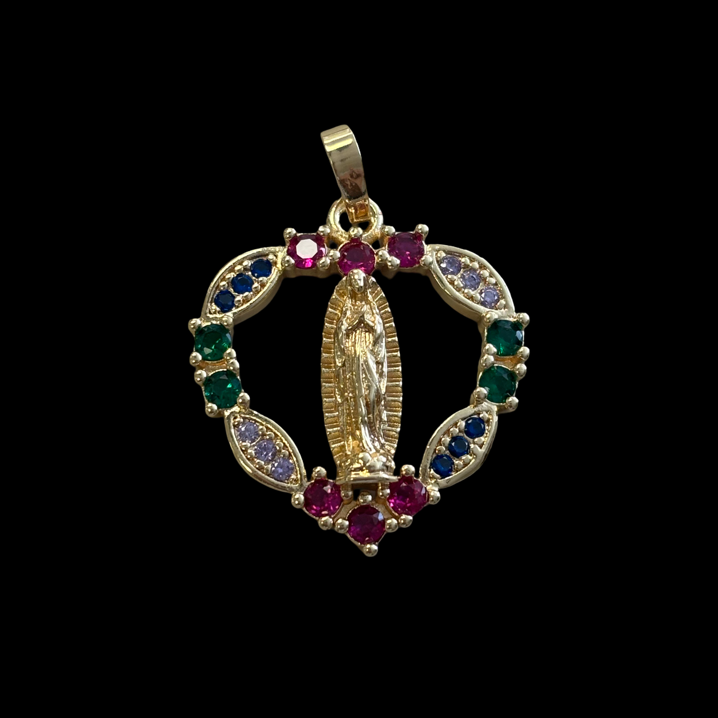 A-21 heart V pendant