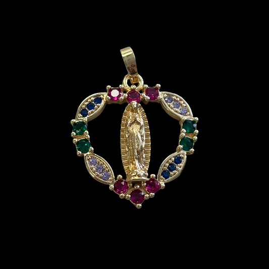 A-21 heart V pendant