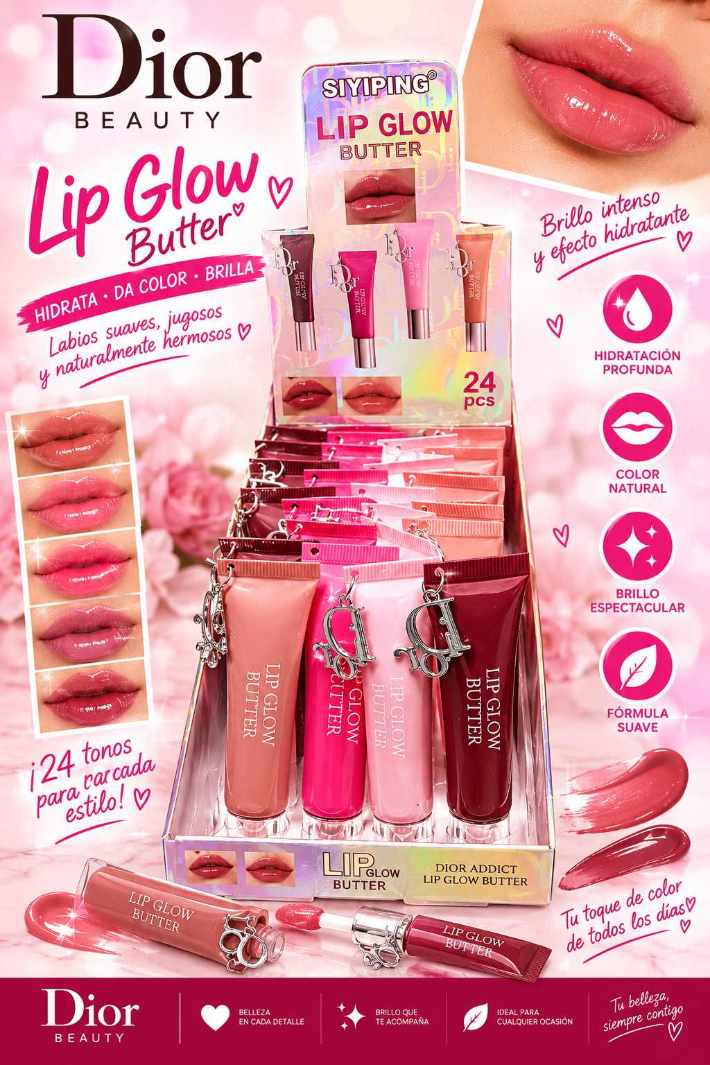 Lip glow butter 24pc