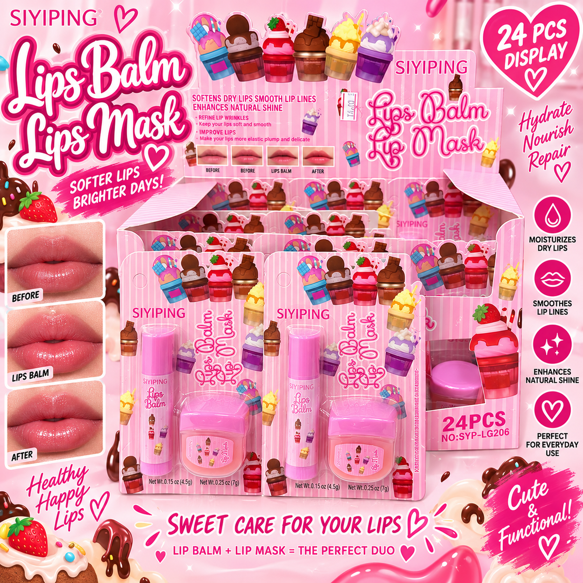 Cup Cake Duos 24Sets #LG206