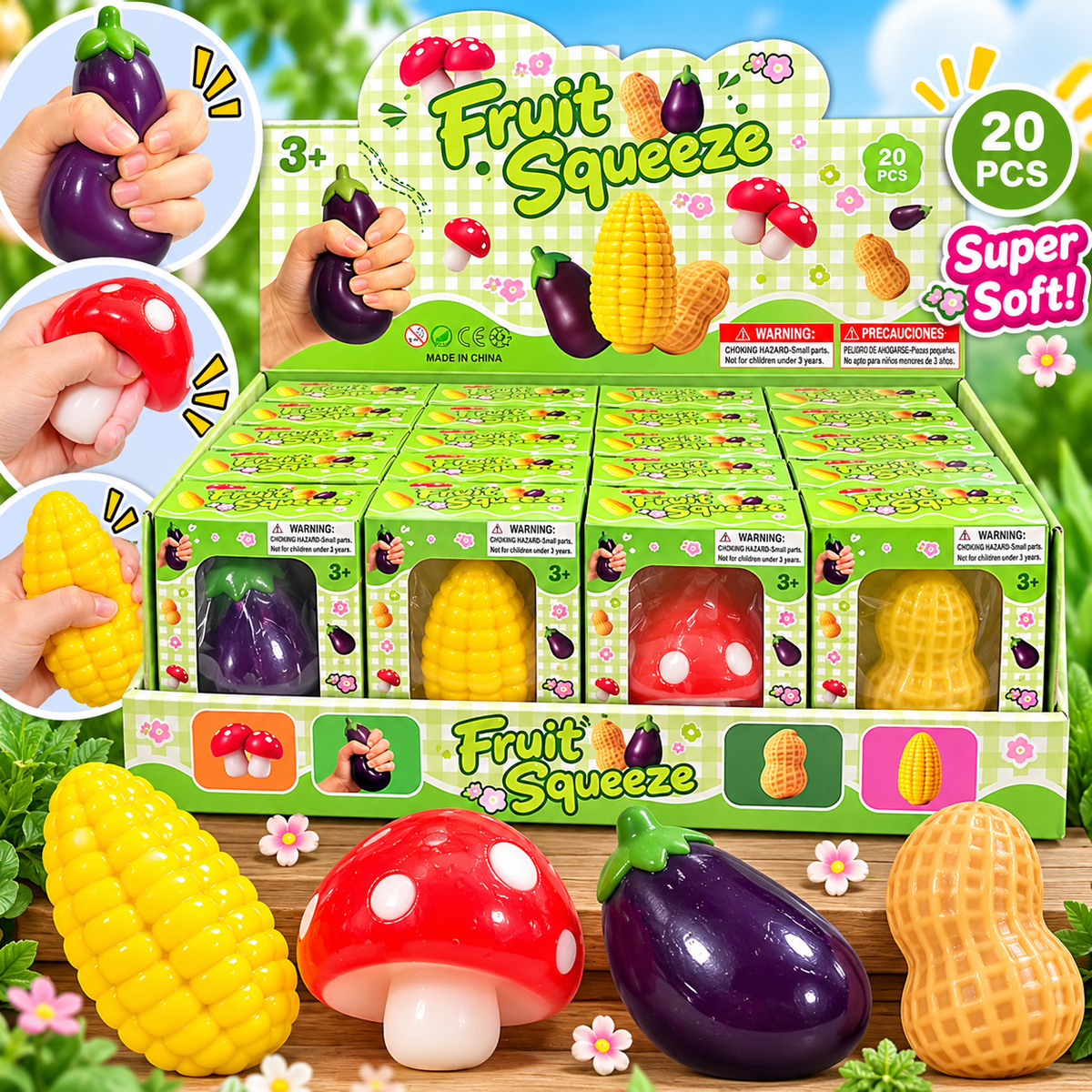 Fruit Squishy 20pc