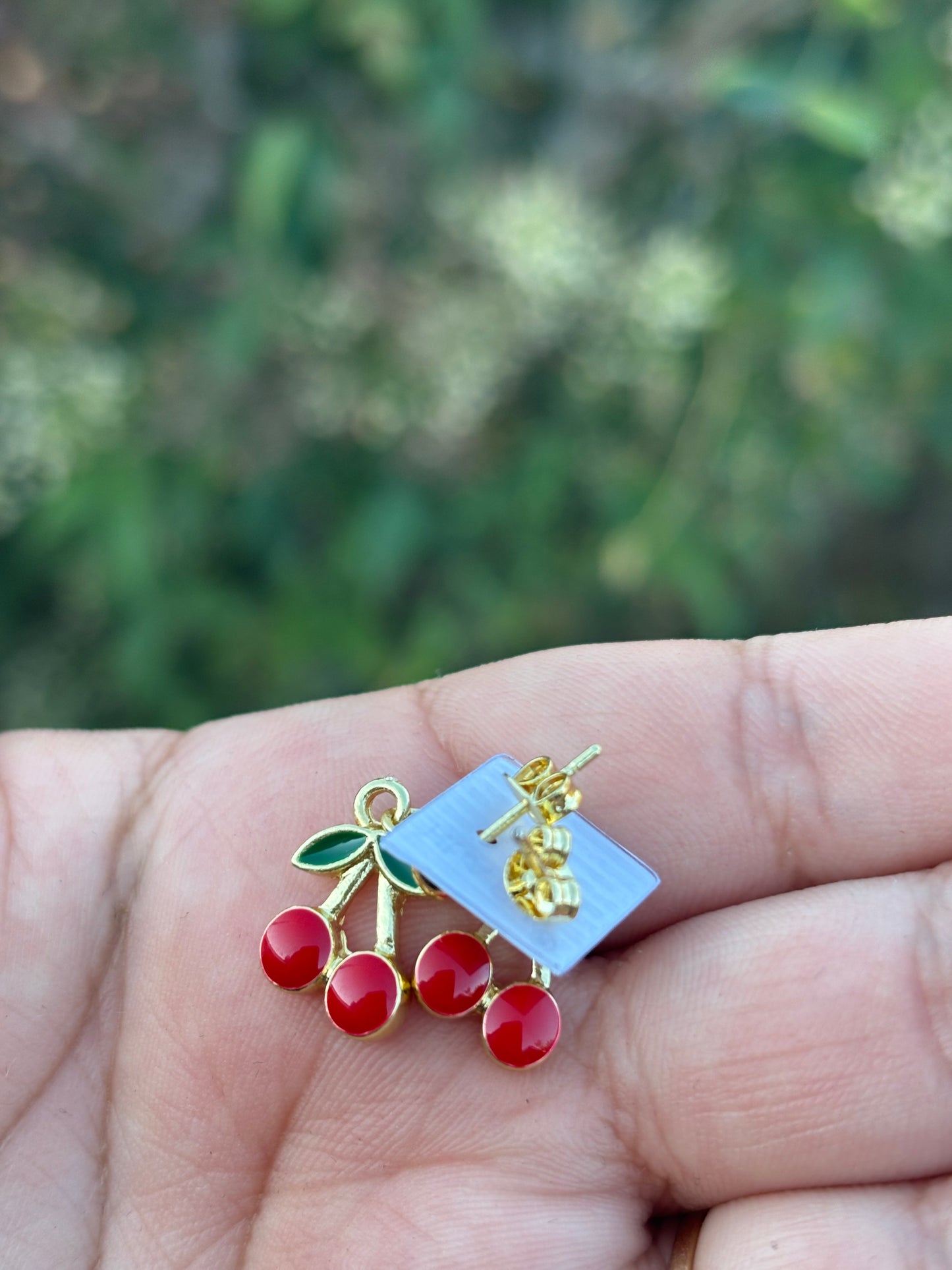 Cherry Earring Studs