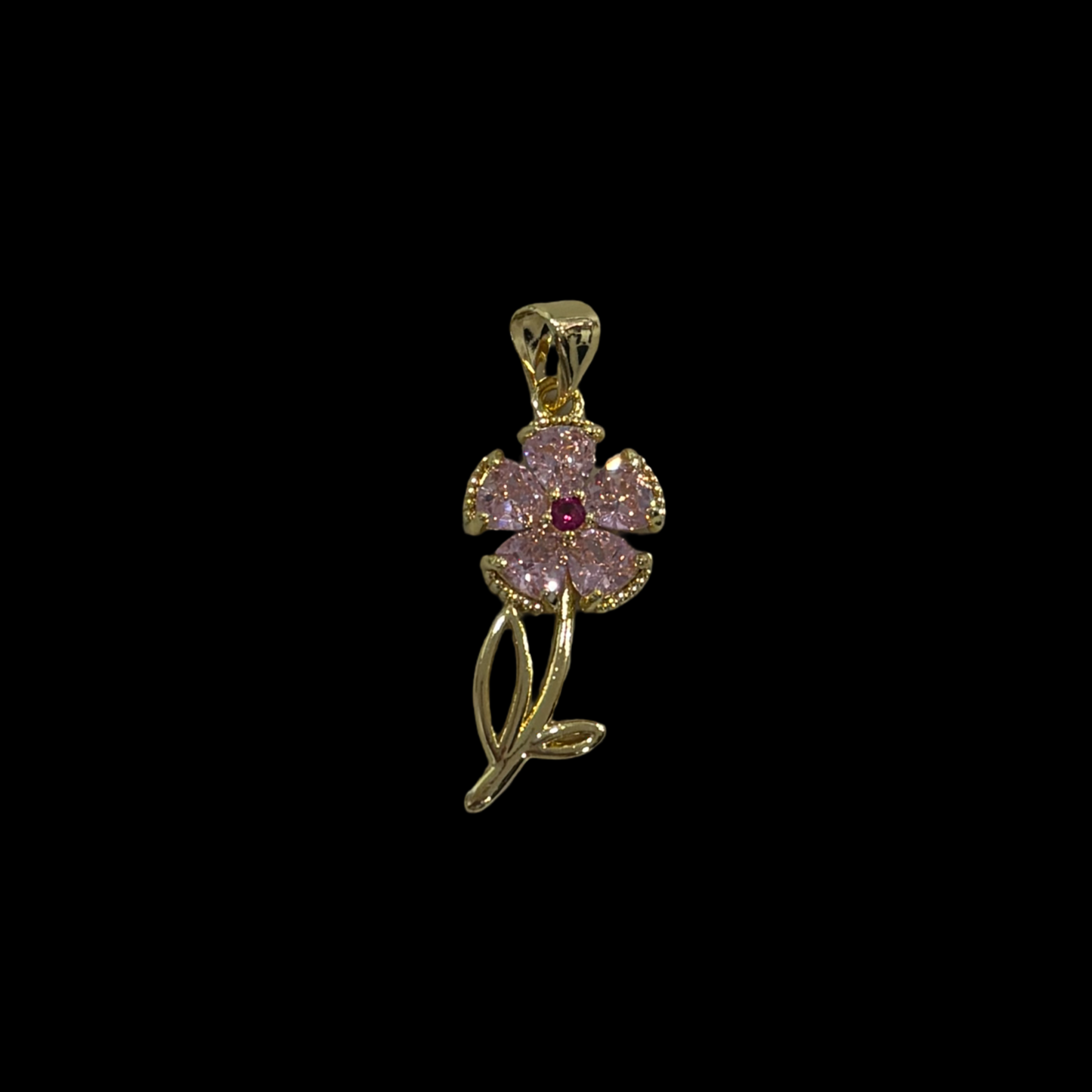 Flower pink pendant