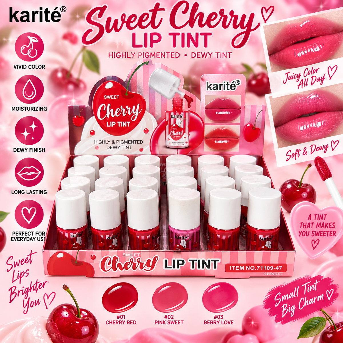 Cherry Lip Tint 24pc #109-47