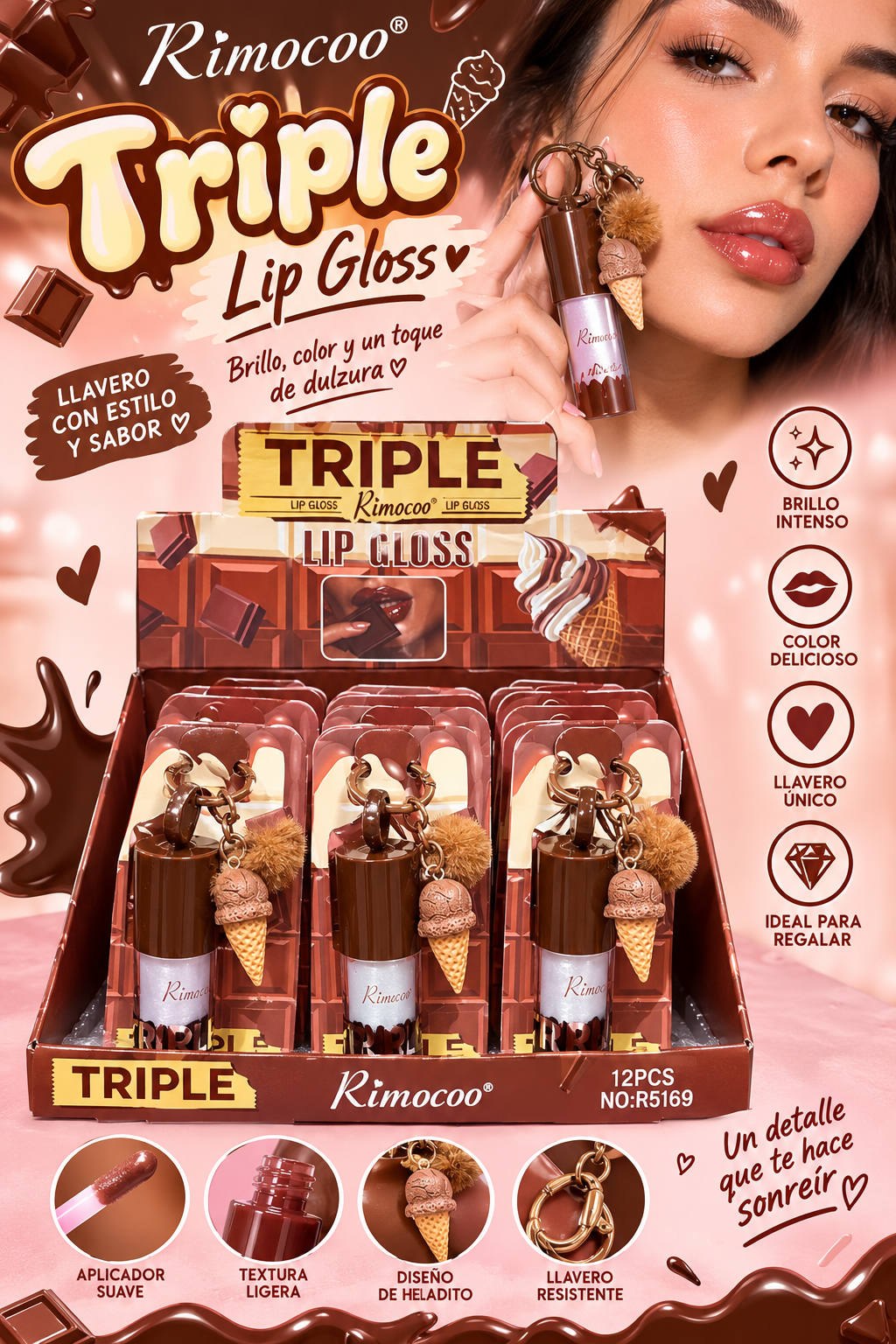 Lip choco Keychain 12pcs