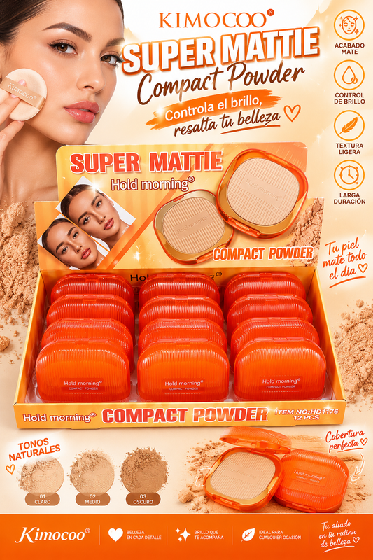 Súper matte compact 12pcs