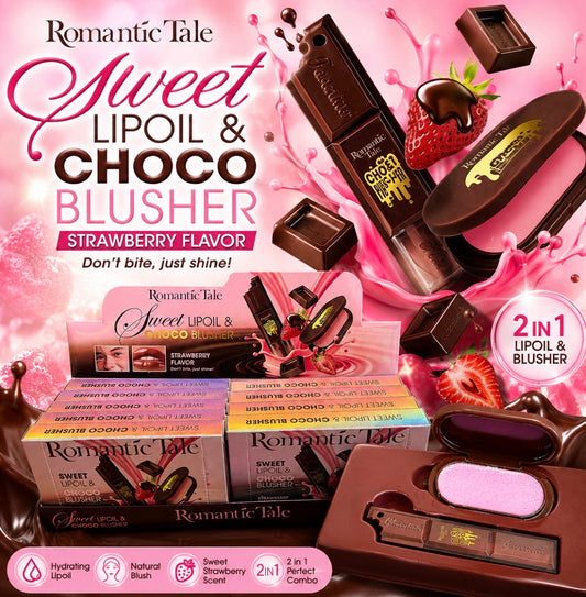 Choco Blush & Lip Oil 10pc
