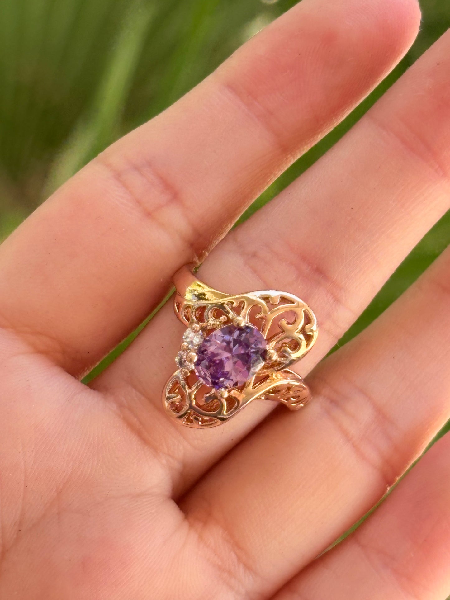 #6 Purple Stone Ring
