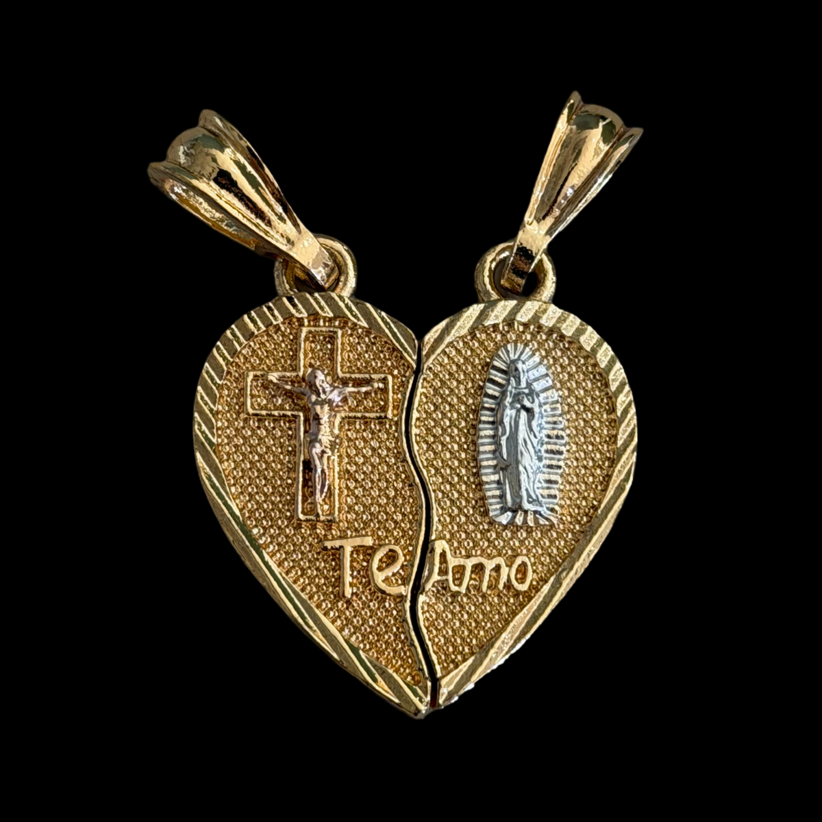 Virgencita Breakable Heart Pendant D-6