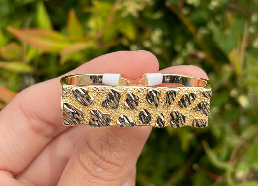 Square Nugget Double Ring Size 9&10