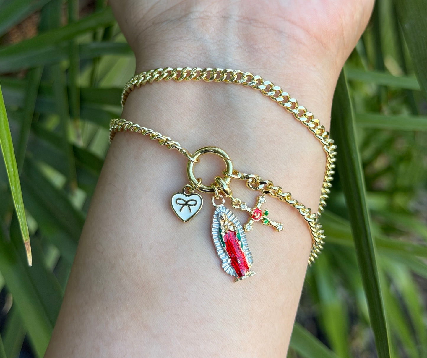 Virgencita Pendant Chain & Bracelet #C-64