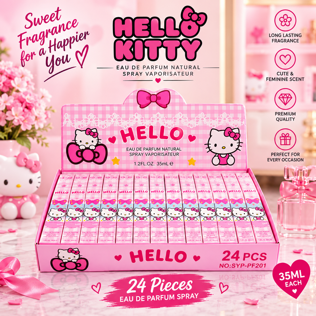 Hk perfume pink 24pcs