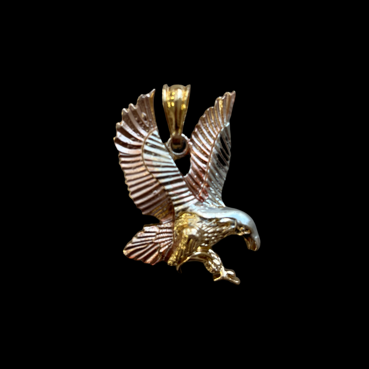 S-16 eagle Tri color pendant