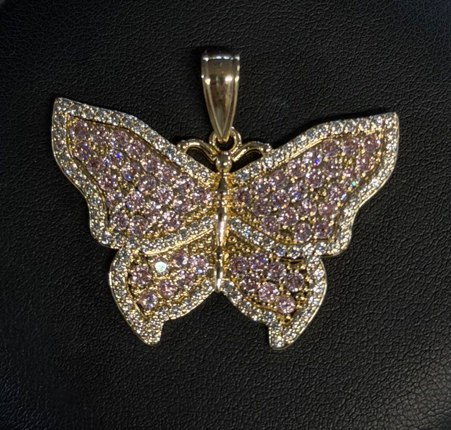 Pink Butterfly Pendant