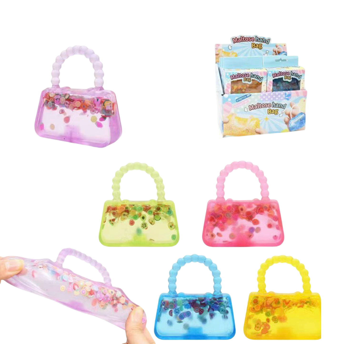 12pc Hand Bag Sugar Squishy