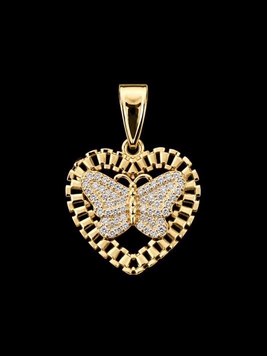 H- #5 heart butterfly