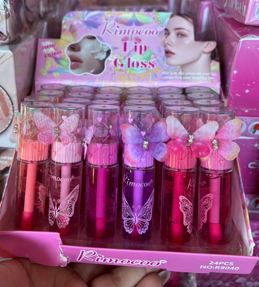 Butterfly Lip Gloss 24pc