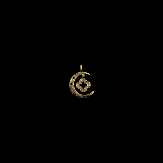 F-11 moon clover pendant