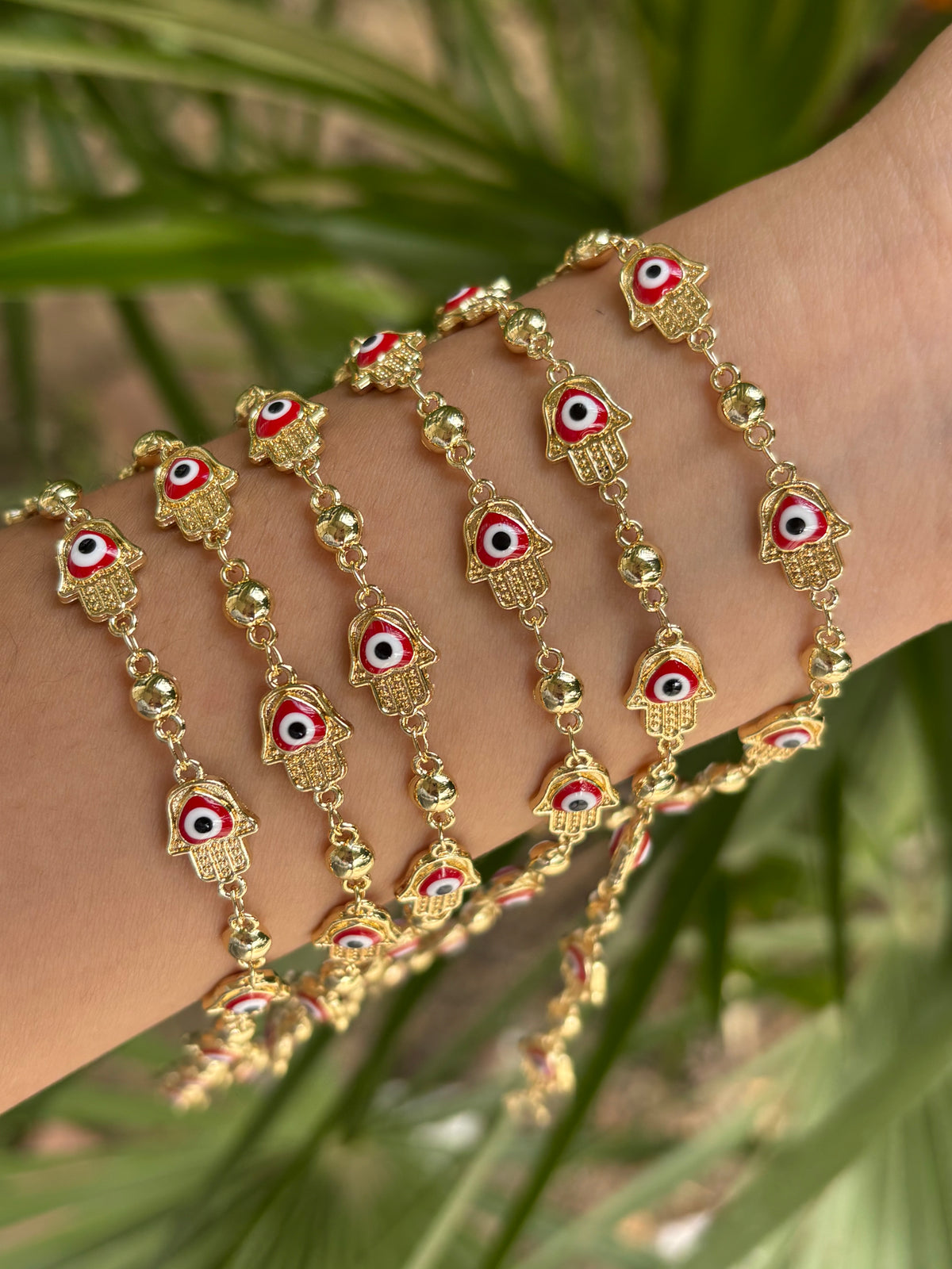 Red eye bracelet pack