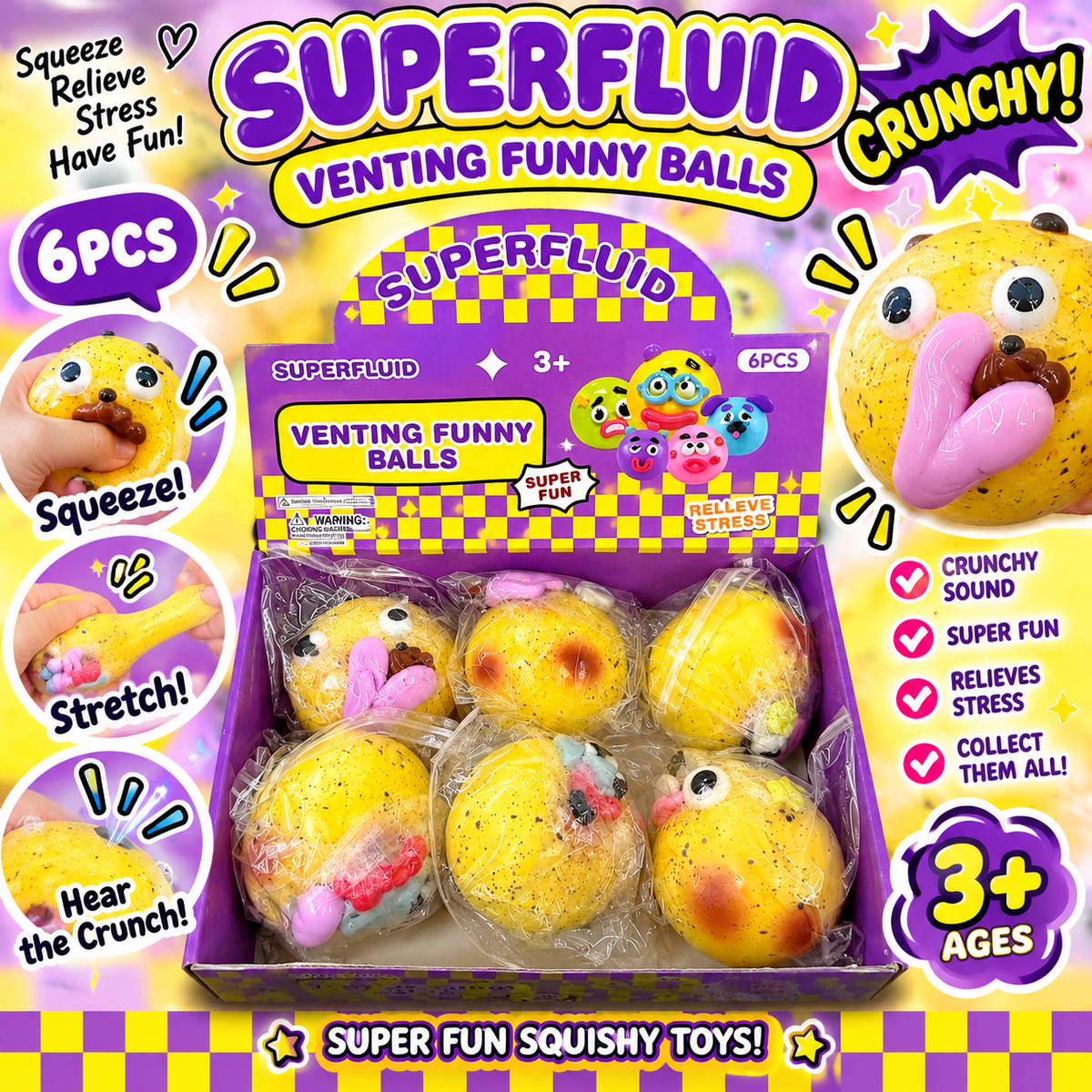 Potato Squishy 6pc
