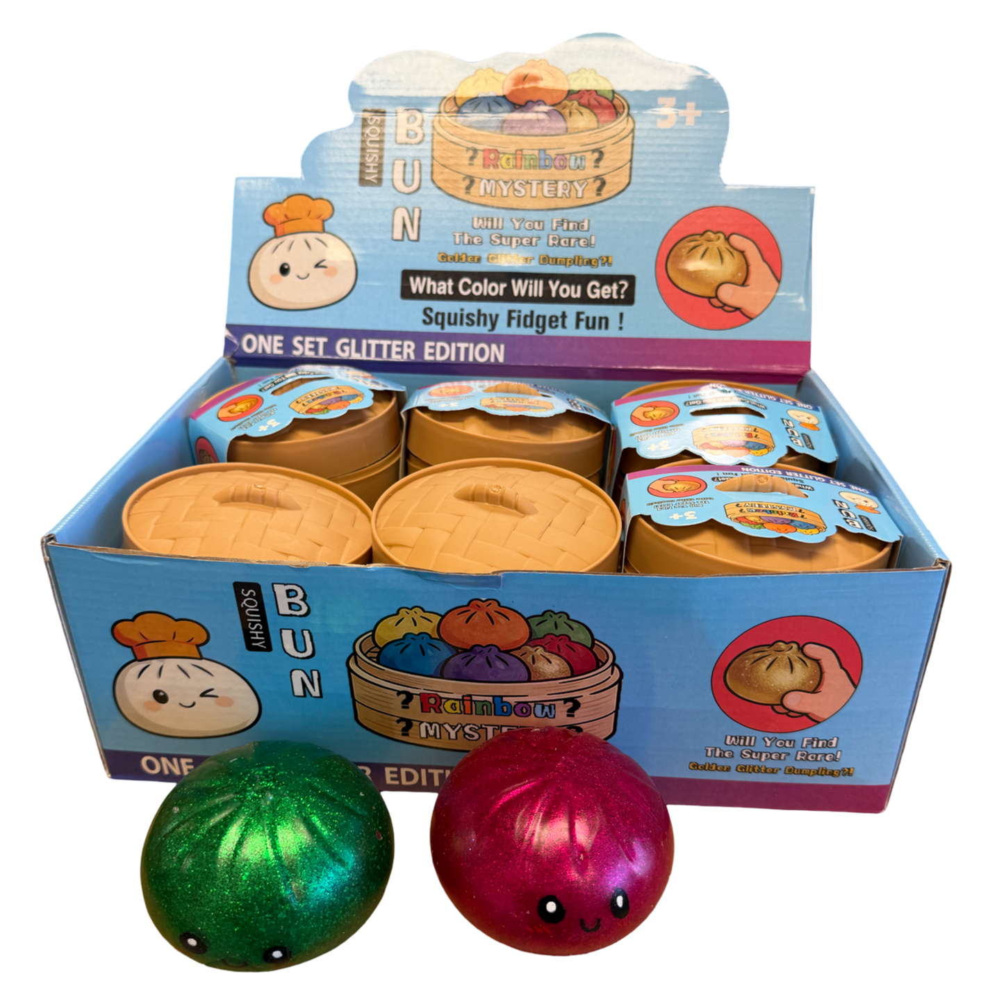 #0013 Glitter Solid W Orbeez 12pc